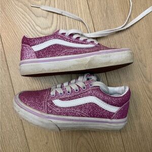 Vans Pink Glitter Sneakers 12.5 size toddlers